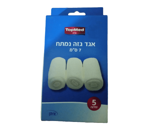אגד | גזה אלסטי | 75סמ | 5יחידות | טופמד