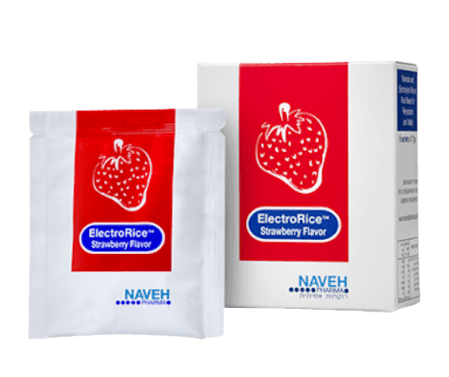 אלקטרו רייס | בטעם תות | אבקה | להכנת משקה בטעם תות | על בסיס אורז | נוה פארמה | NavehPharma