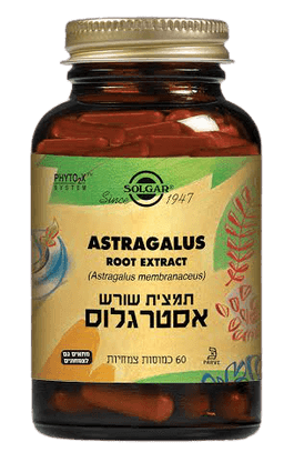 אסטרגלוס | תמצית שורש | מכיל 60 כמוסות צמחיות | תוסף תזונה | מתאים לצמחונים וטבעונים סולגאר | Solgar