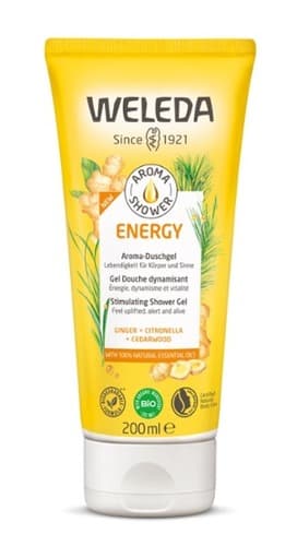 גל רחצה ארומטי ENERGY | מכיל 200 מל | וולדה | Weleda