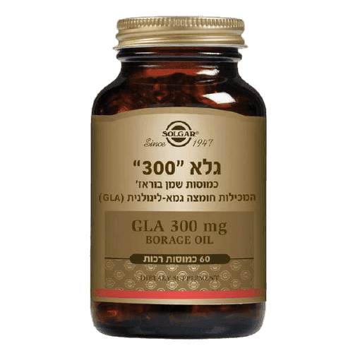 גלא | במינון 300 מג | מכיל 60 כמוסות רכות סולגאר | Solgar