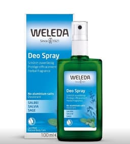 דאודורנט צמחים | באריזת ספריי | מכיל 100 מל | ללא מלחי אלומיניום | וולדה | Weleda