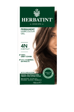 הרבטינט | צבע לשיער | על בסיס צמחי | 4N ערמוני | נוסחה משופרת | הרבטינט | HERBATINT