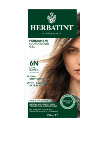 הרבטינט | צבע לשיער | על בסיס צמחי | 6N בלונד כהה | נוסחה משופרת | הרבטינט | HERBATINT