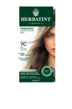 הרבטינט | צבע לשיער | על בסיס צמחי | 7C בלונד אפרפר | נוסחה משופרת | הרבטינט | HERBATINT