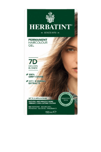 הרבטינט | צבע לשיער | על בסיס צמחי | 7D בלונד מוזהב | הרבטינט | HERBATINT