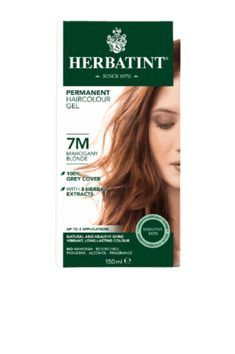הרבטינט | צבע לשיער | על בסיס צמחי | 7M מהגוני בלונד נוסחה משופרת | הרבטינט | HERBATINT