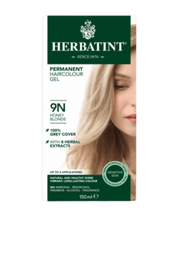 הרביטנט | צבע לשיער | על בסיס צמחי | 9N בלונד דבש | מוסחה משופרת | הרבטינט | HERBATINT