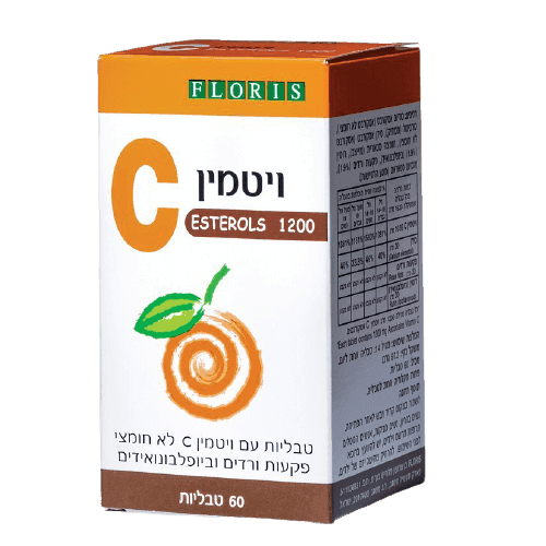 ויטמין C | לא חומצי | מכיל 60 כמוסות | מוצר כשר למהדרין | פלוריש הדס | Floris Hadas