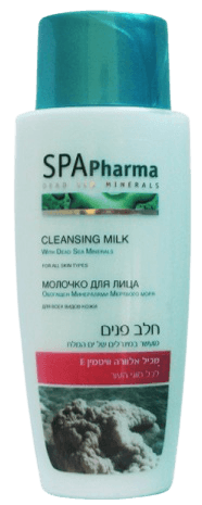 חלב פנים | לכל סוגי העור | 260מל | מועשר במינרלים מים המלח | מכיל אלוורה וויטמין E | ספא פארמה | ספא פארמה | SPA Pharma