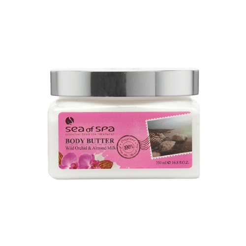 חמאת גוף | ניחוח חלב שקדים וסחלב פראי | 350 מל | סי אוף ספא | Sea Of Spa