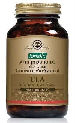 טונלין | חומצה לינולאית מוצמדת | מכיל 60 כמוסות רכות סולגאר | Solgar