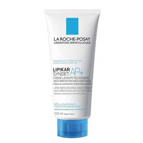 ליפיקאר סינדט AP | קרם רחצה לעור יבש ומגורה במיוחד | מכיל 100 מל | לה רוש פוזה | LA ROCHE POSAY