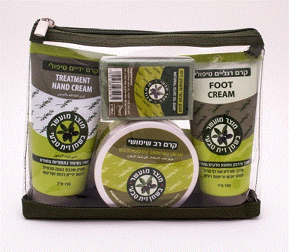 מארז טיפוח - שמן זית טבעי | קרם רגליים טיפולי קרם ידיים טיפולי | קרם רב טיפולי | חורי | Churi