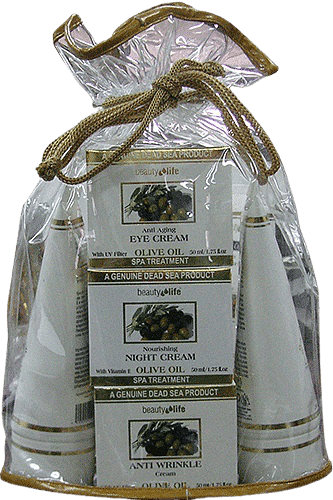 מארז מוצרי ים המלח לטיפוח הפנים והגוף | שמן זית | ביוטי לייף | Beauty Life