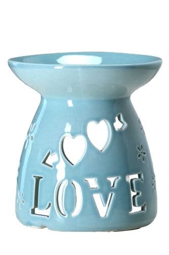 מבער LOVE גדול | צבע תכלת | המילניום