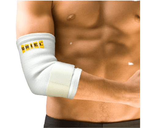 מגן מרפק אלסטי רצועת לחץ | לפציעות מרפק נקע נפיחות הפחתת כאבים טניס אלבו וגולפרס אלבו | מידה XXL אוריאל | URIEL