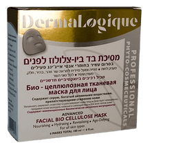 מסכת בד | ביו-צלולוז לפנים | מכיל 180 מל | לכל סוגי העור | דן פארם | Dan Pharm