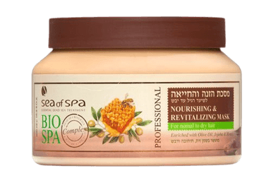 מסכת הזנה והחייאה ביוספא | שמן זית חוחובה ודבש | מכיל 500 מל | ביו ספא | BIO SPA