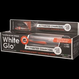 משחת שיניים מלבינה | עם מברשת שיניים | מכיל פחם פעיל | בטעם מנטה מרענן | 150 גרם | 100 מל