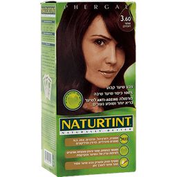 נטורטינט | צבע שיער קבוע | 360 שחור דובדבן | מכיל 165 מל | נטורטינט | NATURTINT