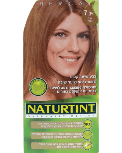 נטורטינט | צבע שיער קבוע | 734 אגוז בהיר | מכיל 165 מל | נטורטינט | NATURTINT