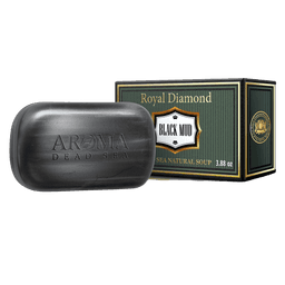 סבון בוץ שחור טבעי | מכיל 110 גרם | ארומה דד סי | Aroma Dead Sea