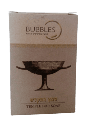 סבון המקדש | מטהר ומספק לחות והגנה לעור | מיוצר בעבודת יד בשיטה מסורתית עתיקת ימים משמן זית המילניום