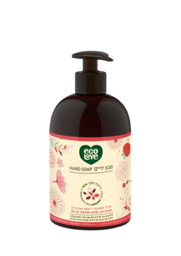 סבון ידיים | עגבניות | סלק ופלפל אדום | לידיים רכות ונעימות למגע | מכיל 500 מל | אקולאב | EcoLove
