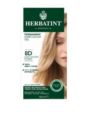 צבע לשיער | על בסיס צמחי | הרבטינט | 8D בלונד מוזהב בהיר | הרבטינט | HERBATINT
