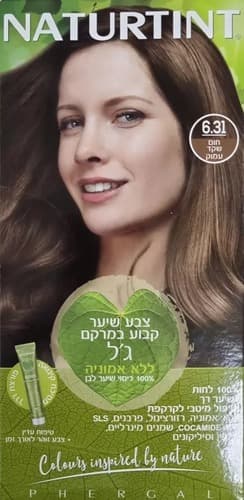 צבע שיער | חום שקד עמוק 631 | קבוע | במרקם גל | ללא אמוניה | 100 אחוז כיסוי שיער לבן