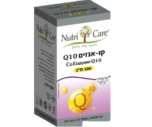 קו אנזים Q10 | מכיל 100 מג | מכיל 60 כמוסות | נוטרי קר | Nutri Care