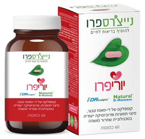 קומפלקס די מאנוז | מקור טבעי | מיצוי חמוציות ופרוביוטיקה | טכנולוגיית שחרור מושהה | מכיל 60 כמוסות | כשר פרווה | נייצרס פרו | Natures Pro