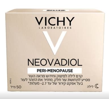 קרם לילה למיצוק וחידוש מראה העור | מכיל 50 מל | NEVOVADIOL PERI-MENOPAUSE | וישי | Vichy