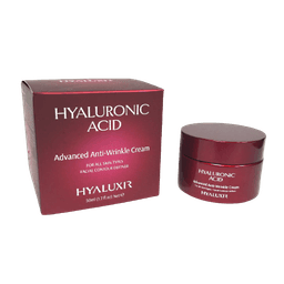 קרם נגד קמטים | לכל סוגי העור | מועשר בחומצה היאלורונית | מכיל 50 מל |