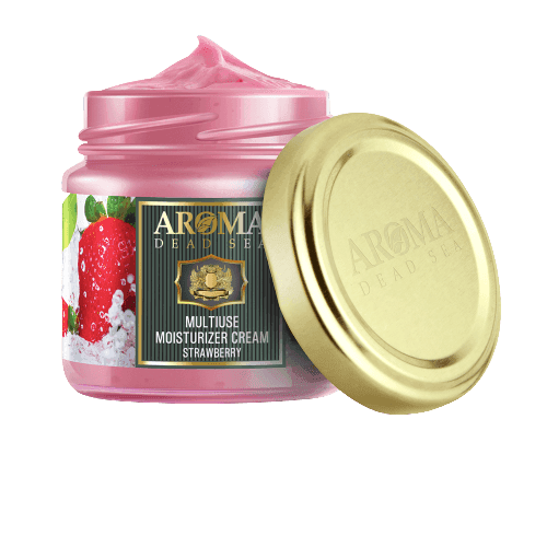 קרם רב שימושי | תות שדה | עשיר בשמנים טבעיים | מינרלים מים המלח | ויטמין A ו-E | מכיל 100 מל | ארומה דד סי | Aroma Dead Sea