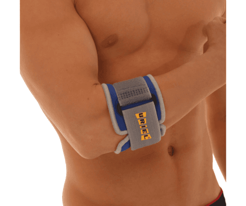 רצועת חבק לטניס אלבו מניאופרן ללחץ ישיר על מפרק המרפק | מסייע ל-Tennis Elbow או ל-Golfers Elbow | מידה L-XL אוריאל | URIEL