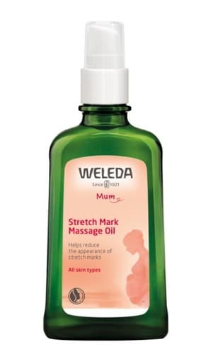 שמן הריון למניעה וטיפול בסימני מתיחה | 100 מל | Strech Mark Massage Oil | וולדה | Weleda