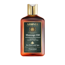 שמן עיסוי ארומטי | קוקוס | 250מל | מכיל מינרלים מים המלח | ארומה דד סי | Aroma Dead Sea