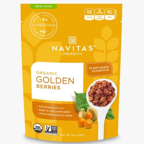תותי זהב אורגניים Golden Berries | מכיל 227 גרם | NAVITAS פוקה | PUKKA