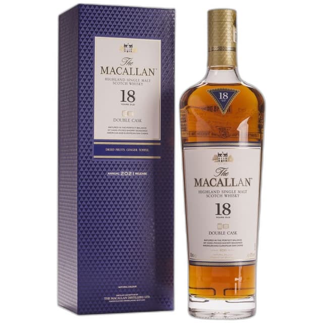 ווויסקי מקאלן דאבל קאסק 18 שנה - 700 מל