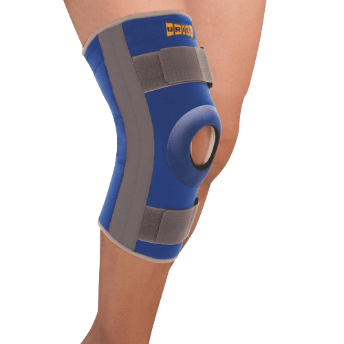 מגן ברך עשוי ניאופרן יעודי לסקי ספורט | מכיל כרית הגנה לפיקה 2 תומכות ספירליות ו-2 רצועות הידוק לתמיכה | מידה XXL אוריאל | URIEL