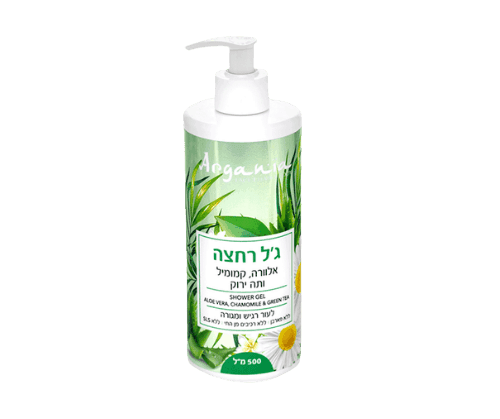 גל רחצה אלוורה קמומיל ותה ירוק | לעור רגיש ומגורה | 500 מל | ARGANIA | ארגניה