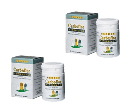 זוג קרבופלור | פחם צמחי פעיל | 60 כמוסות | פלוריש הדס | Floris Hadas