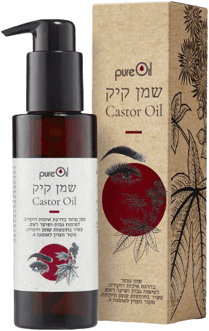 שמן קיק | לטיפוח גבות ושיער ראש | שמן טהור | מכיל 100 מל | מבית פיור אויל