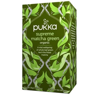 תה ירוק מאצה | מכיל 20 שקיקים | פוקה | PUKKA