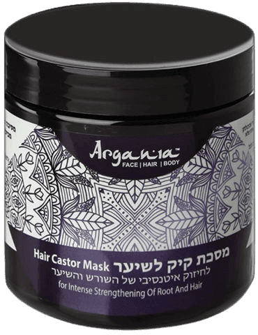 מסיכת קיק לשיער | לחיזוק איטנסיבי של השורש והשיער | ללא רכיבים מן החי | ללא מלחים | ללא פראבנים | ARGANIA | ארגניה