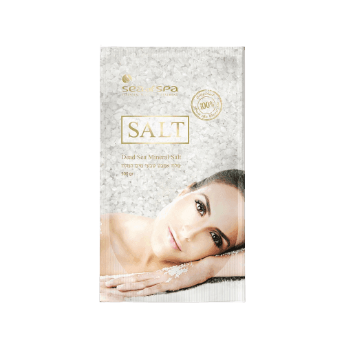 מלח אמבט טבעי | מים המלח | מכיל 500 גרם | סי אוף ספא | Sea Of Spa