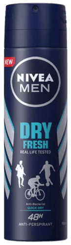 דאודורנט ספריי לגבר | Nivea Dry Fresh | מכיל 150 מל | ניוואה | NIVEA
