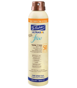 אולטרסול | ספריי שקוף | לעור רגיש | SPF50 | מכיל 200 מל דר פישר | Dr Fischer